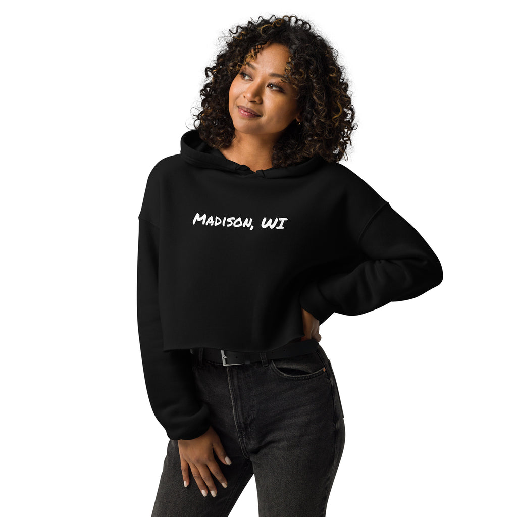 Basic Madison, WI Crop Hoodie